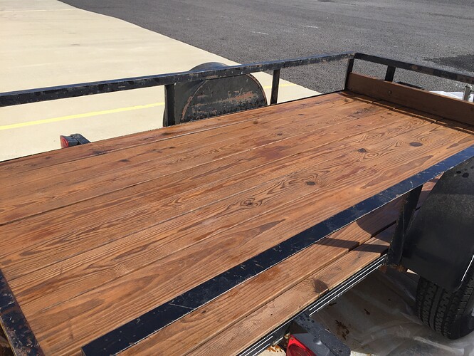 New boards on trailer: stain, paint, or something better 