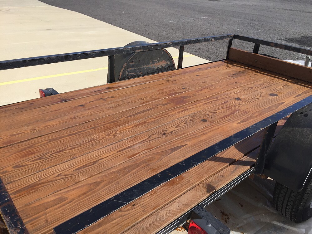 New boards on trailer stain, paint, or something better? Trailer