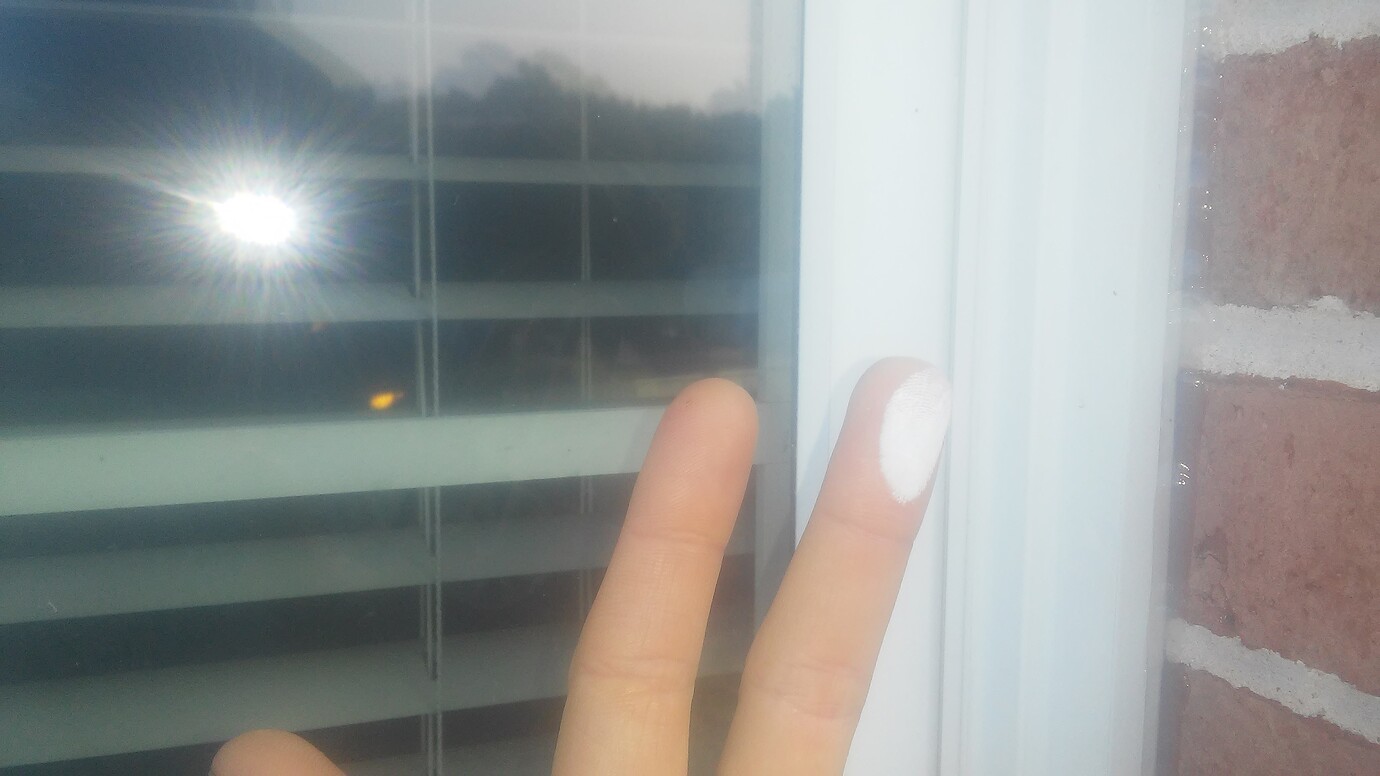 Aluminum window frames chalky white residue Residential Pressure