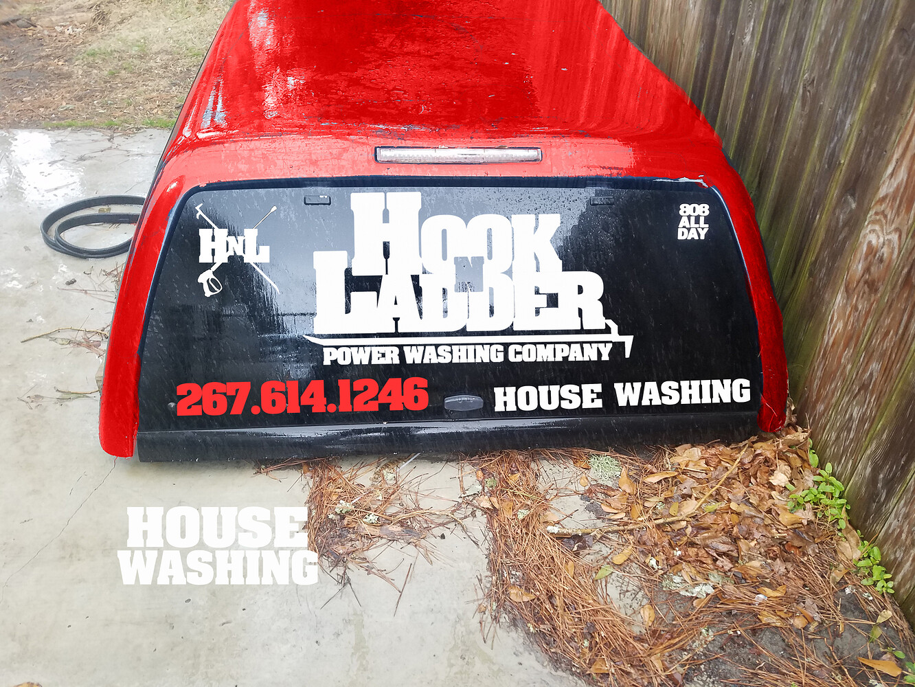 Truck Bed Cap Lettering Marketing Pressure Washing Resource