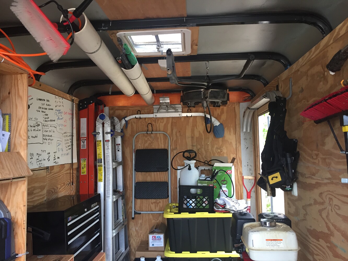 Hanging surface cleaner in enclosed trailer Pressure Washing Resource