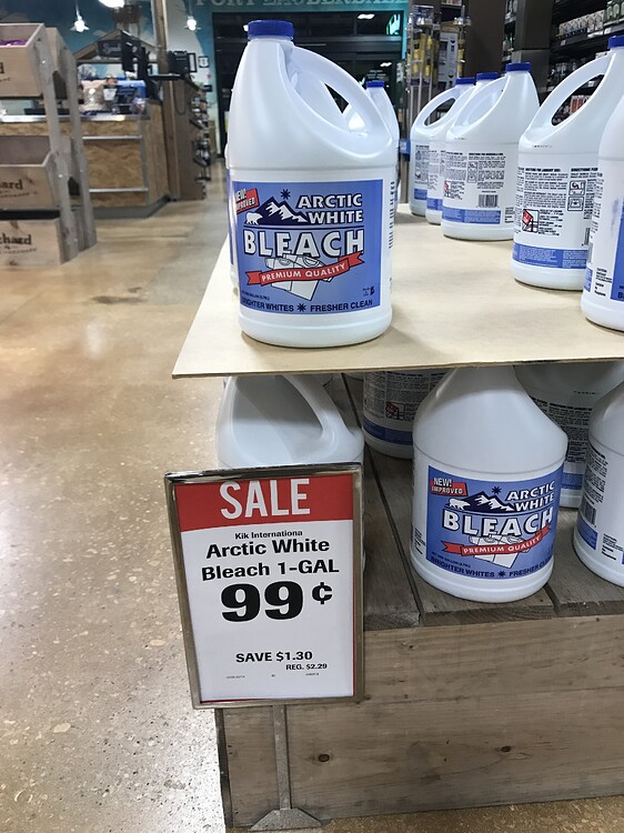 Arctic white budget bleach? Roof Cleaning Pressure Washing Resource