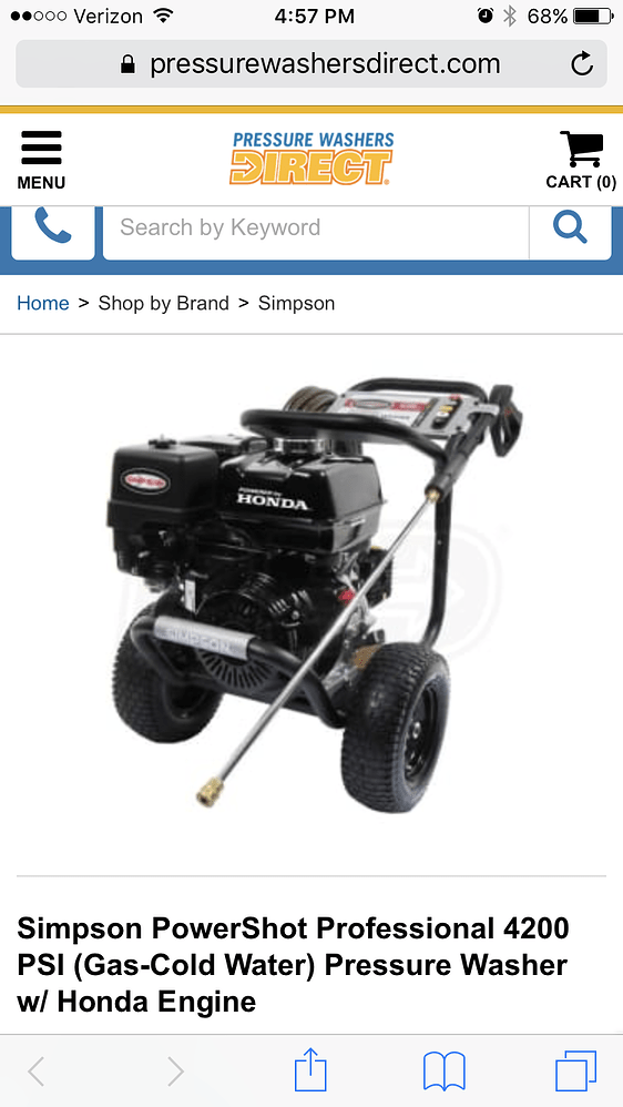 Entry level pressure washer Pressure Washing Resource