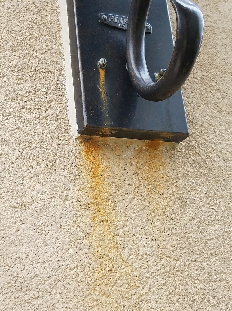 Rust stains on stucco Residential Pressure Washing Resource