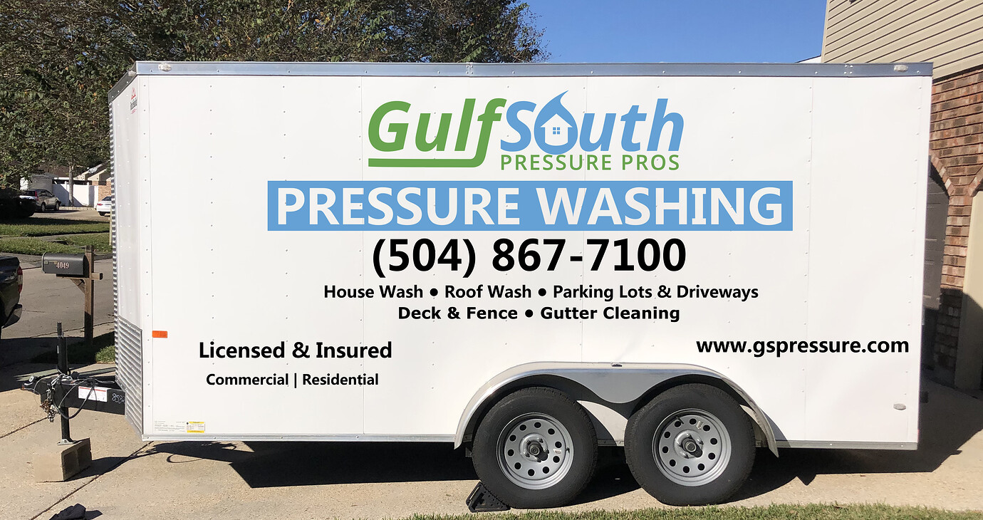 Trailer lettering Marketing Pressure Washing Resource
