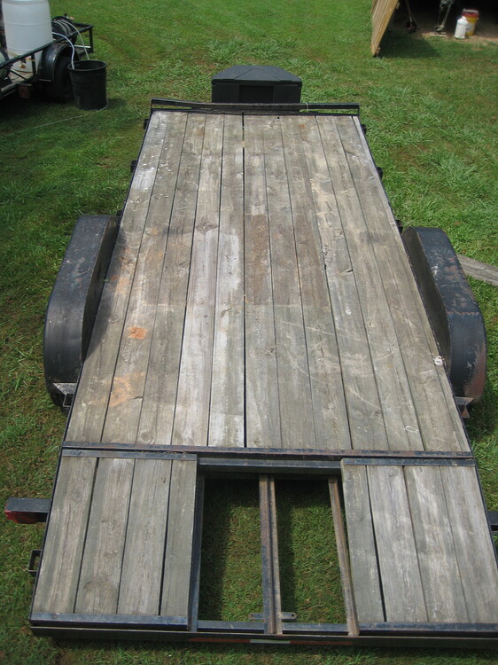 New boards on trailer stain, paint, or something better? Trailer