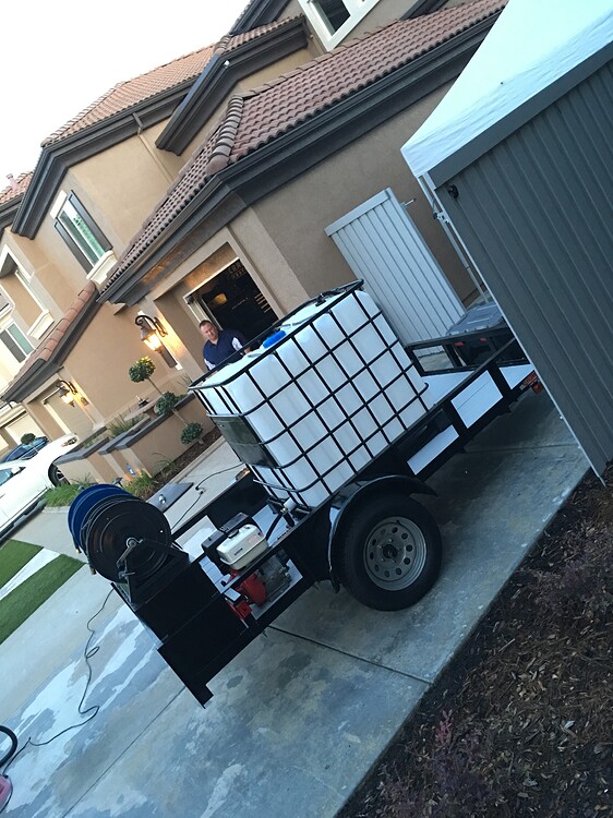 Trailer setup Residential Pressure Washing Resource