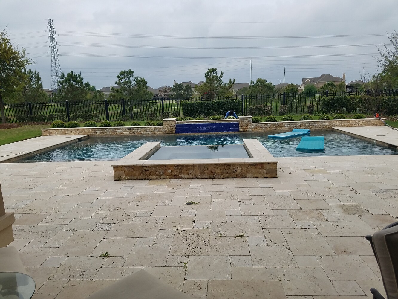 Travertine pool deck tile Residential Pressure Washing Resource