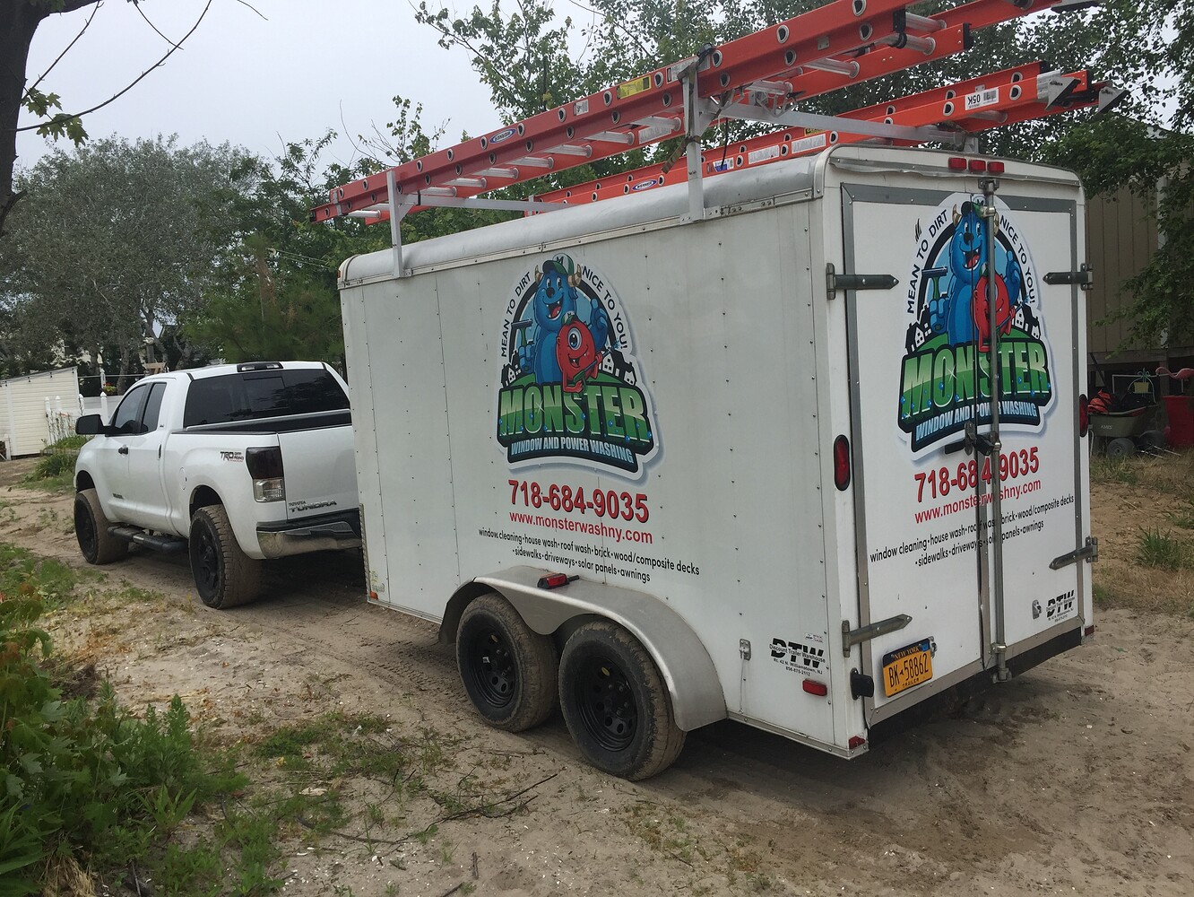 Hanging surface cleaner in enclosed trailer Pressure Washing Resource