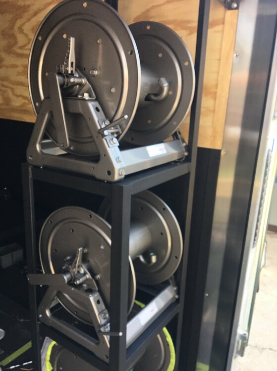 Hose reel mounting Trailer Builds Pressure Washing Resource