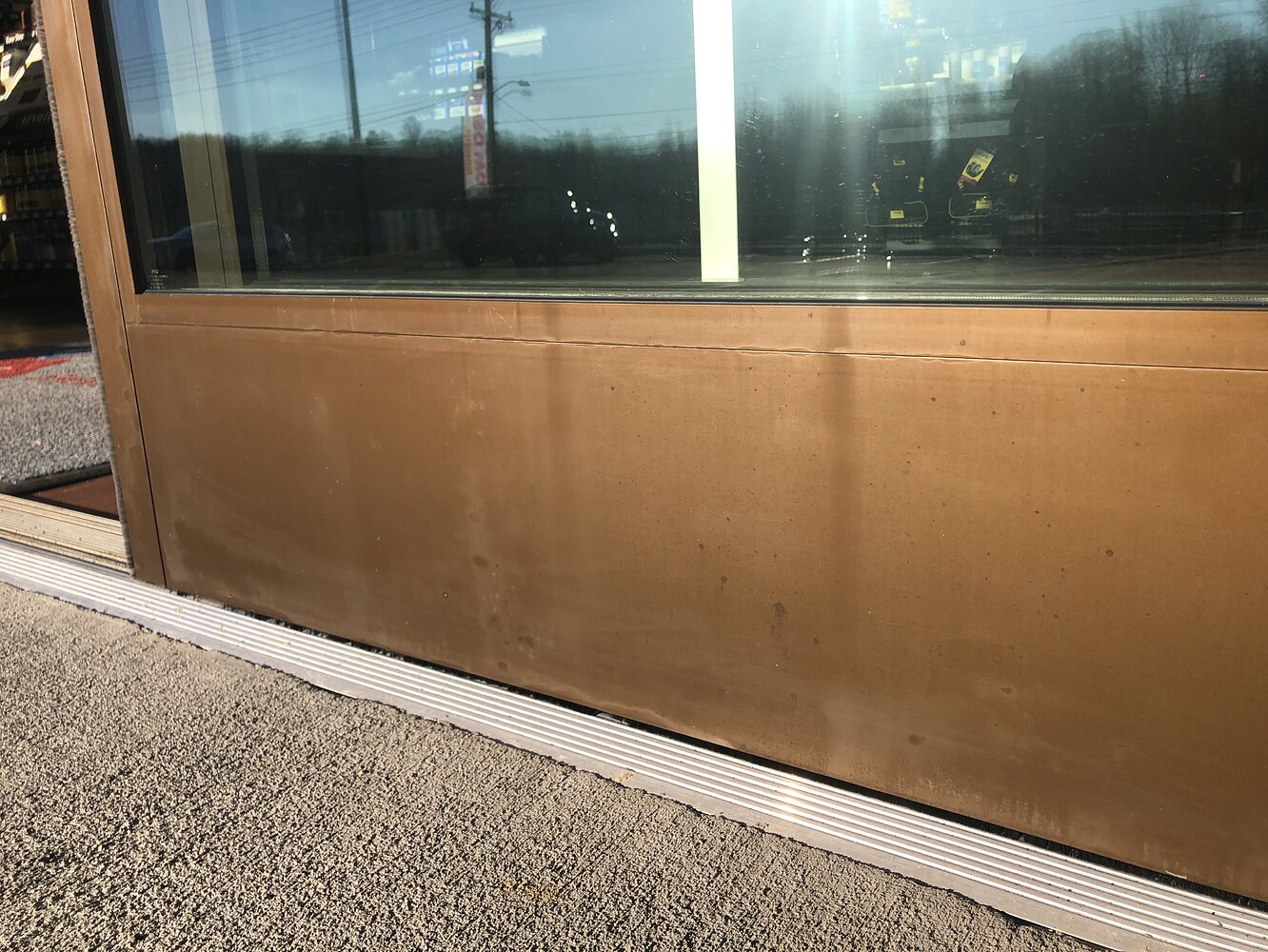 Bronze Anodized Aluminum Restoration Commercial Pressure Washing