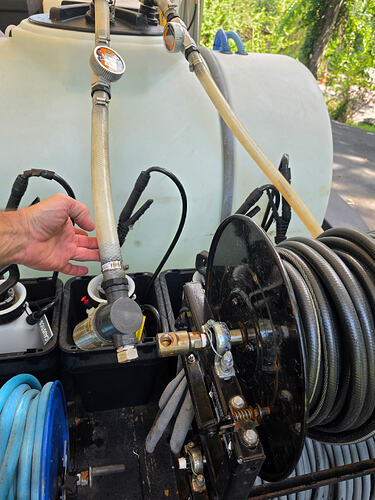 Hose reel bypass