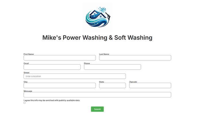 Estimate Monster Form - Mike's