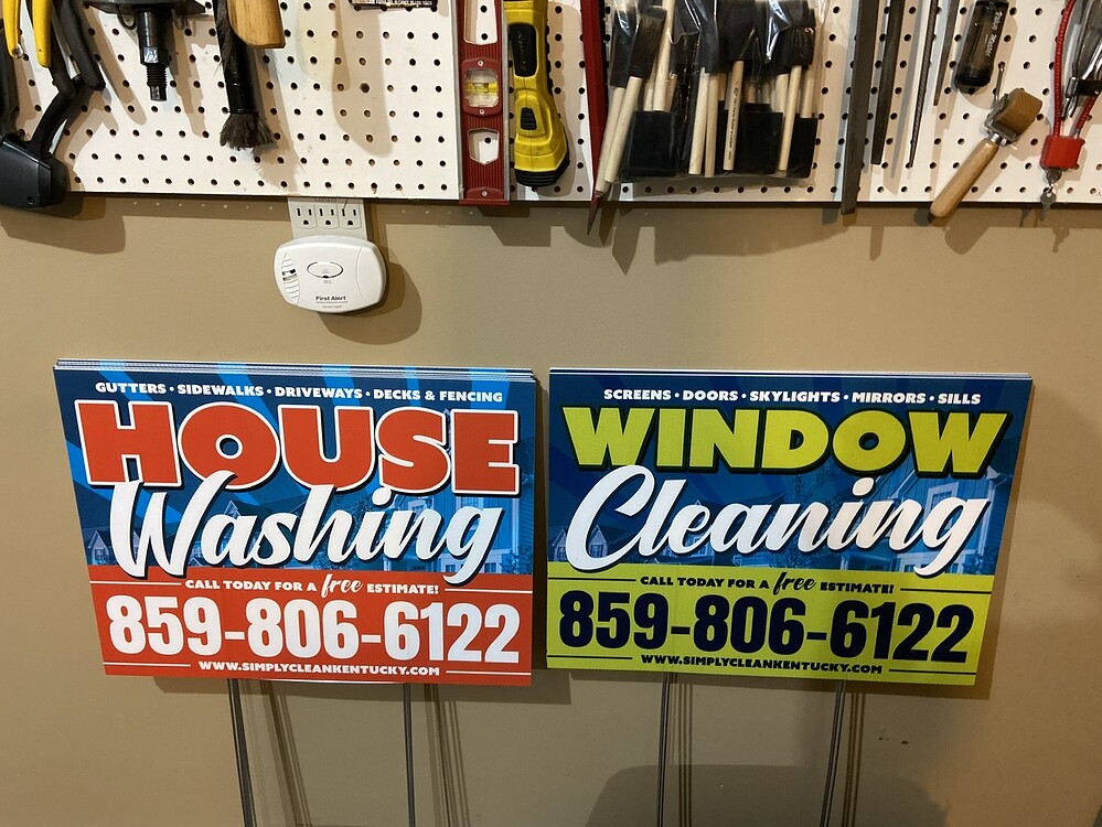Yard sign design thoughts? Marketing Pressure Washing Resource