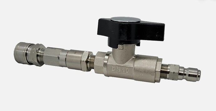 DN10 Ball valve with mosmatic swivel