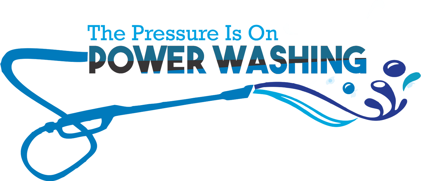 man pressure washing logo