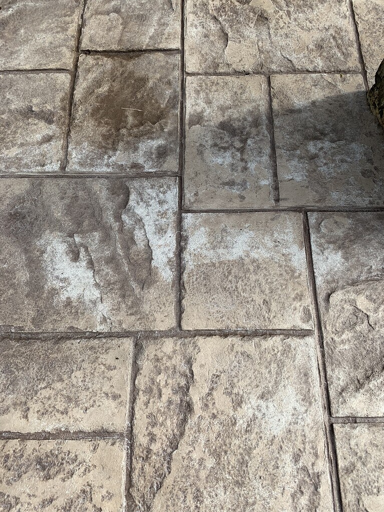 Colored concrete discoloration - Stains/Surfaces - Pressure Washing ...