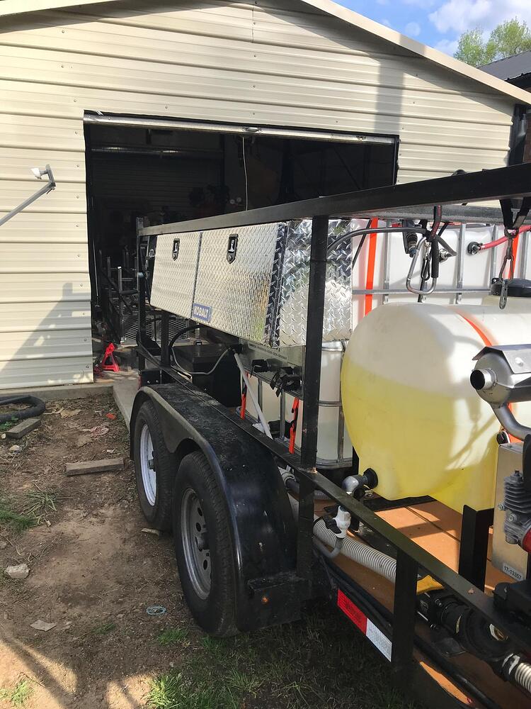 New set up..update Trailer Builds Pressure Washing Resource