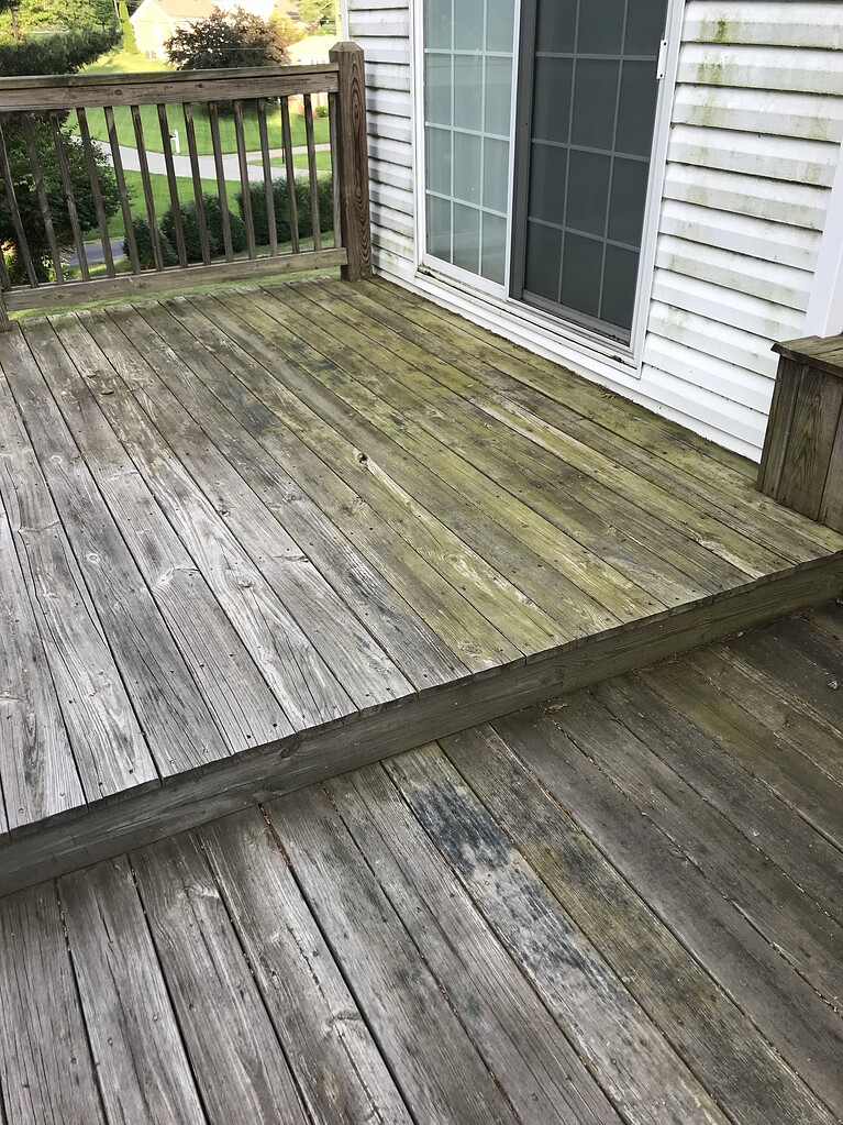 Algae on deck Wood Restoration Pressure Washing Resource