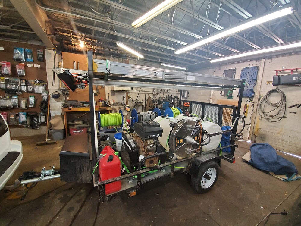 5x8 trailer setup Trailer Builds Pressure Washing Resource