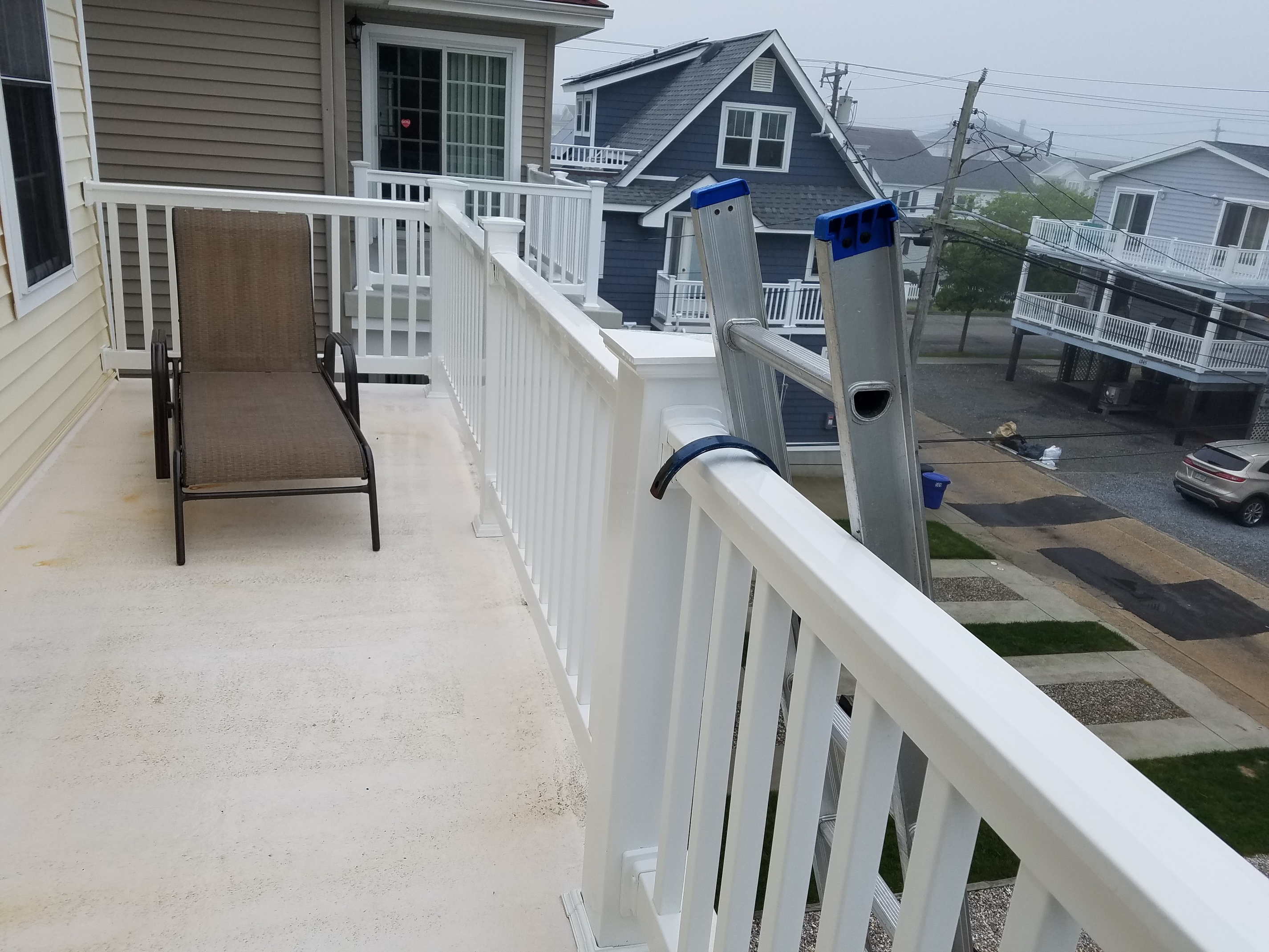 Using ladders to access balconies Supplies & Equipment Pressure