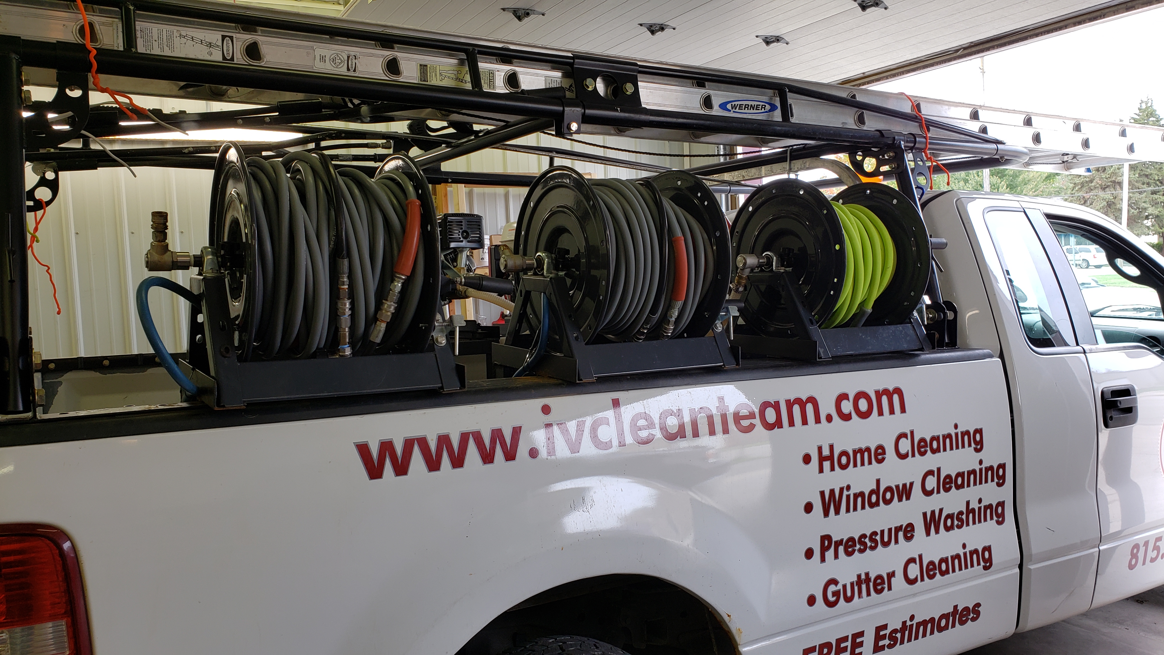 Mounting hose reels on a pick up - Supplies & Equipment - Pressure Washing  Resource